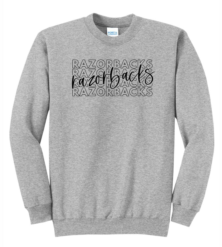 Razorbacks Repeat Crewneck Sweatshirt