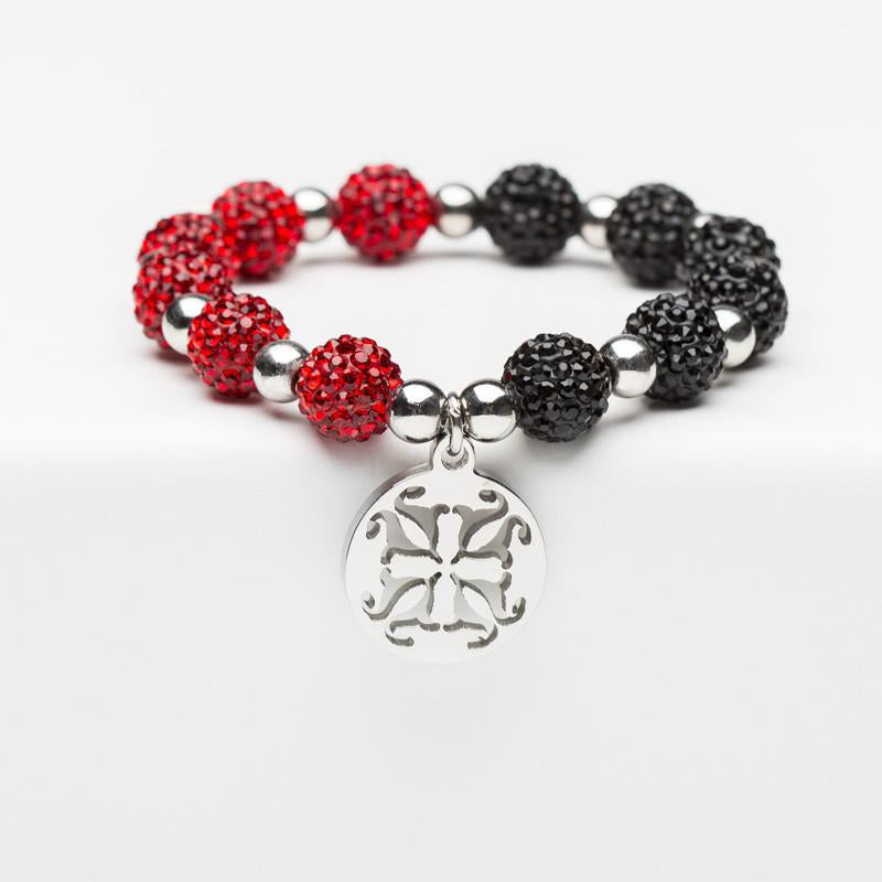 Rustic Cuff Kaleidoscope Beaded Bracelet