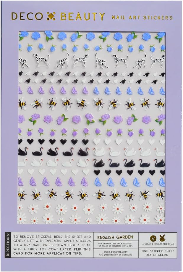 Deco Miami English Garden Nail Art Stickers