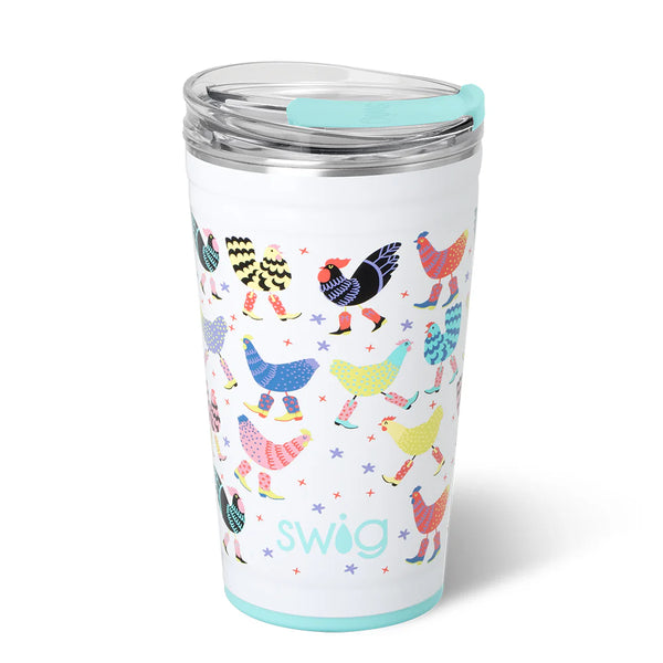 24 oz. Funky Chicken Swig Life Party Cup