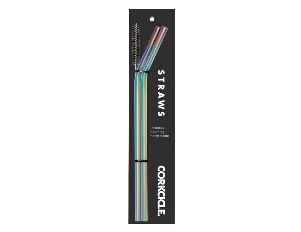 Corkcicle Tumbler Straw 2-Pack Prism