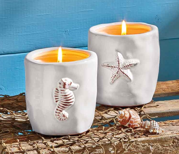 Seahorse Citronella Candle Pot