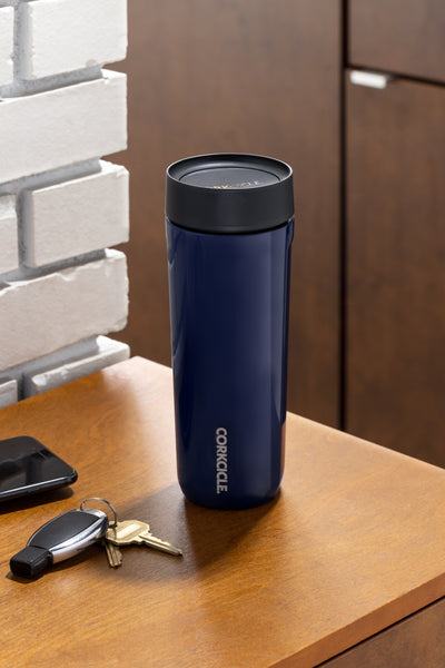 17 oz. Ceramic Gloss Midnight Navy Corkcicle Commuter Cup