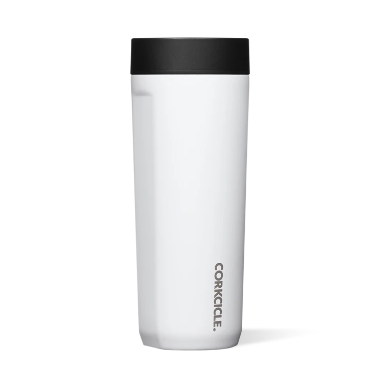 17 oz. Ceramic Gloss White Corkcicle Commuter Cup