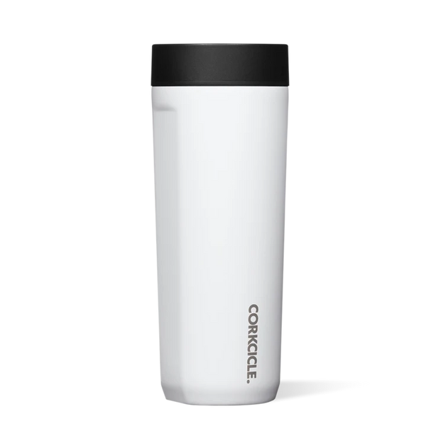 17 oz. Ceramic Gloss White Corkcicle Commuter Cup