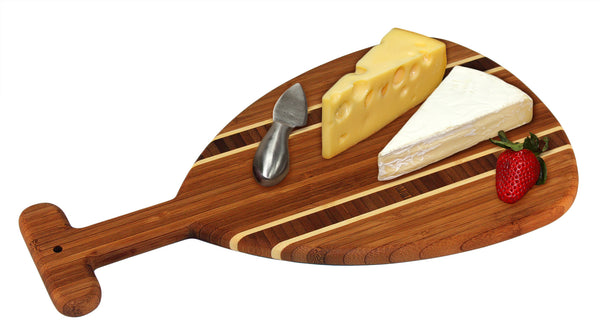 Bamboo Outrigger Paddle Cutting and Serving Board