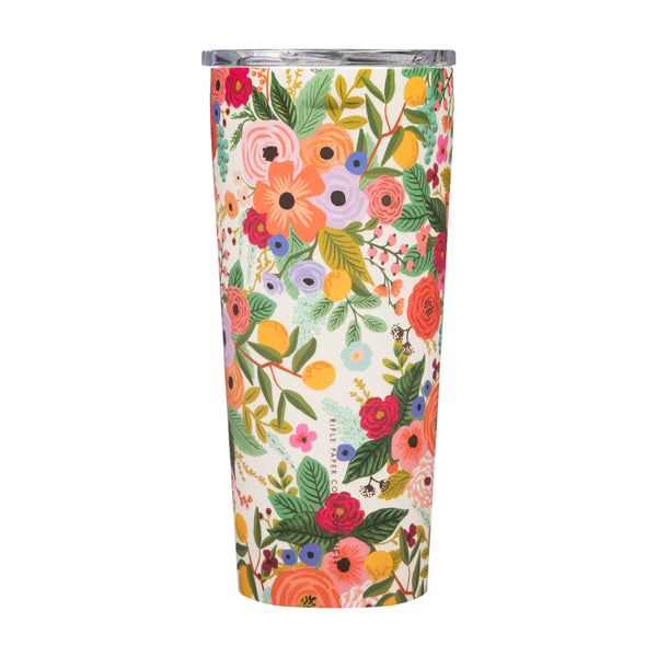 24 oz. Rifle Paper Garden Party Cream Corkcicle Tumbler