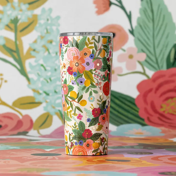 24 oz. Rifle Paper Garden Party Cream Corkcicle Tumbler