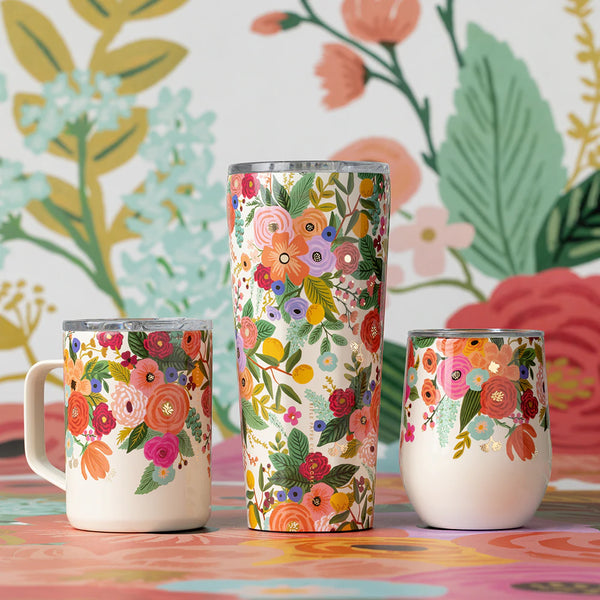 24 oz. Rifle Paper Garden Party Cream Corkcicle Tumbler