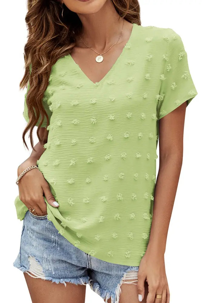 Swiss Dot Chiffon Top
