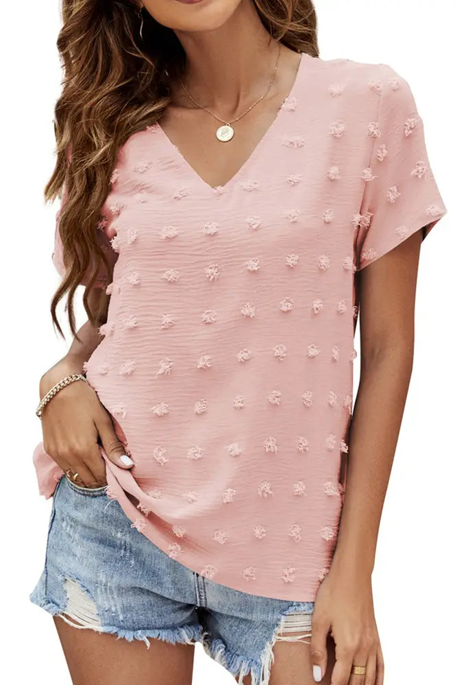 Swiss Dot Chiffon Top