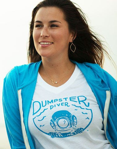 Women's Dumpster Diver Recycled Shirt White