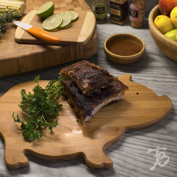Bamboo Pig Cutting and Serving Board