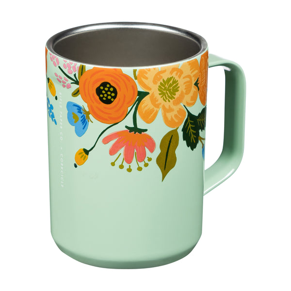 16 oz. Corkcicle Coffee Insulated Mug Gloss Mint Lively Floral