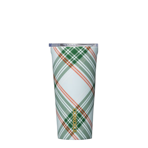 16 oz. Golden Plaid Corkcicle Tumbler – Bellis Boutique