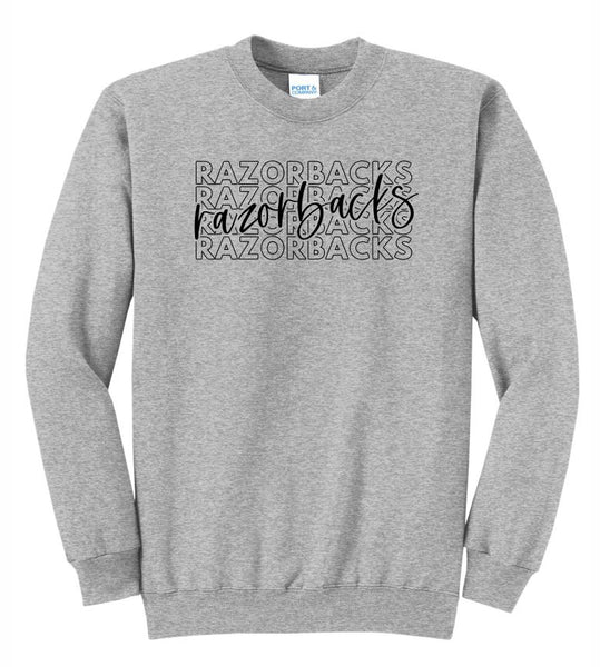 Razorbacks Repeat Crewneck Sweatshirt