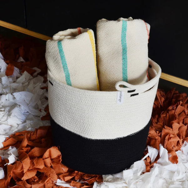 Mia Melange Foldable Cotton Basket