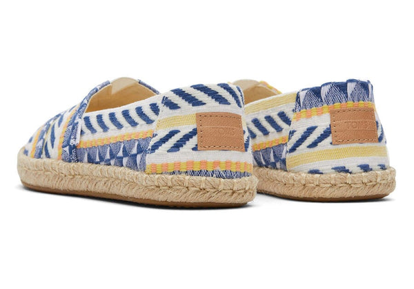 TOMS Natural Global Jacquard Alpargata Slip-on Shoes