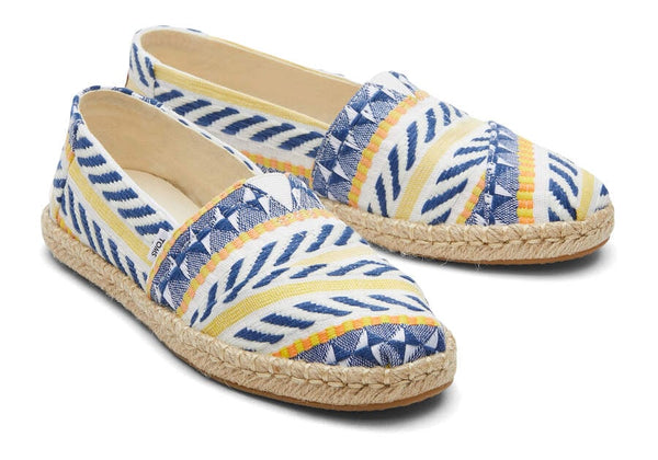 TOMS Natural Global Jacquard Alpargata Slip-on Shoes