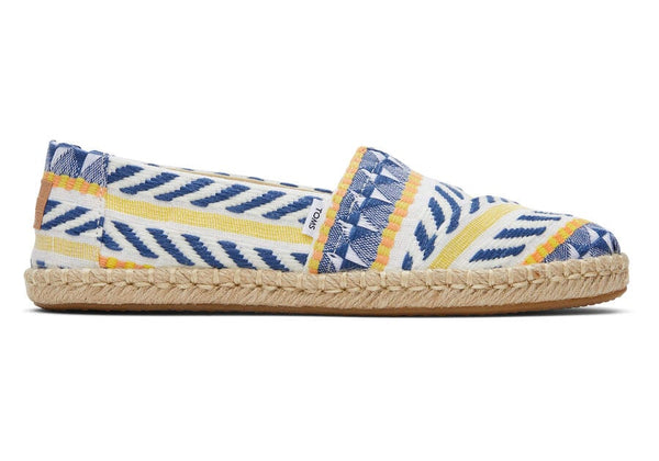 TOMS Natural Global Jacquard Alpargata Slip-on Shoes