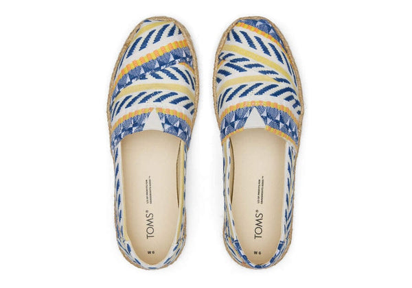 TOMS Natural Global Jacquard Alpargata Slip-on Shoes
