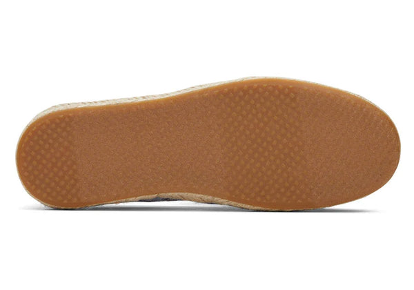 TOMS Blue Multi Mediterranean Jacquard Alpargata Slip-on Shoes