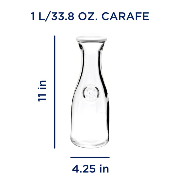 Anchor Hocking 1 Liter Glass Carafe with Lid