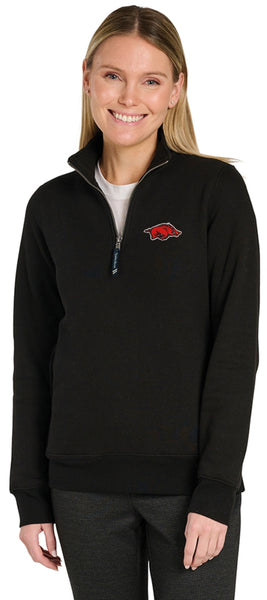 Charles River Women's Crosswind Arkansas Razorbacks Quarter Zip Sweatshirt