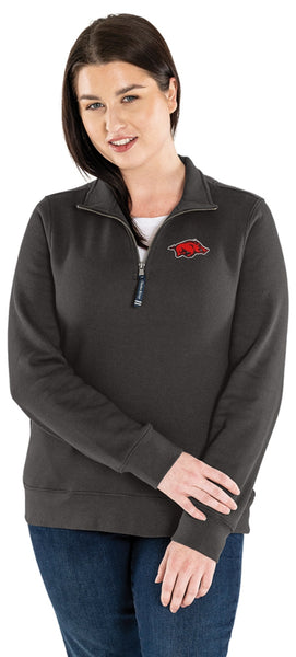 Charles River Women's Crosswind Arkansas Razorbacks Quarter Zip Sweatshirt