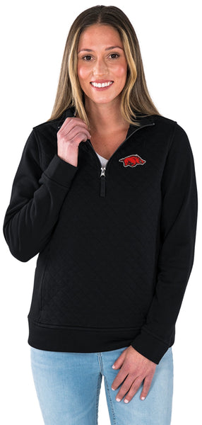 Charles River Women's Arkansas Razorbacks Franconia Quilted Pullover