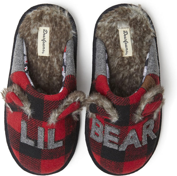 Dearfoams Unisex Lil Bear Slippers