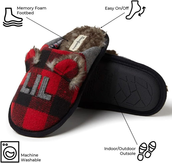Dearfoams Unisex Lil Bear Slippers