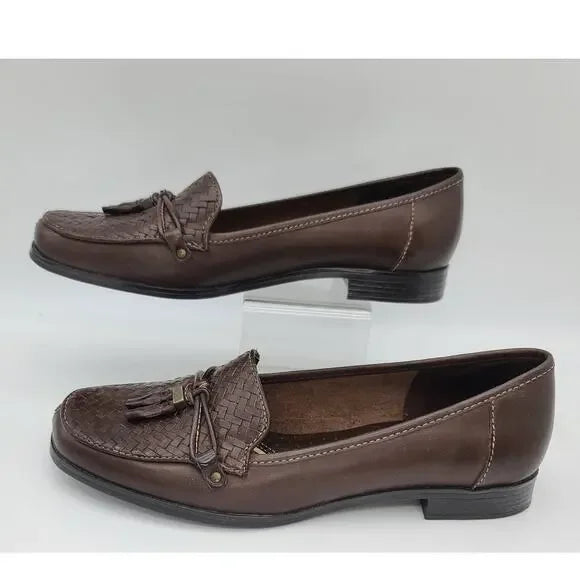Naturalizer Clio Coffee Leather Loafers