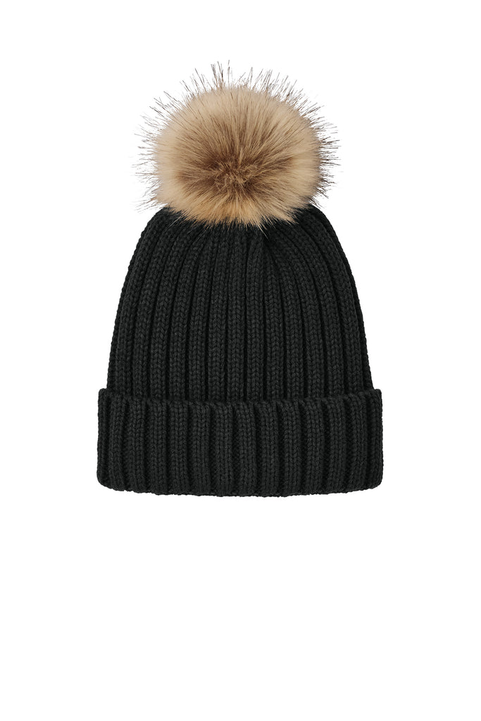Port Authority Faux Fur Pom Beanie