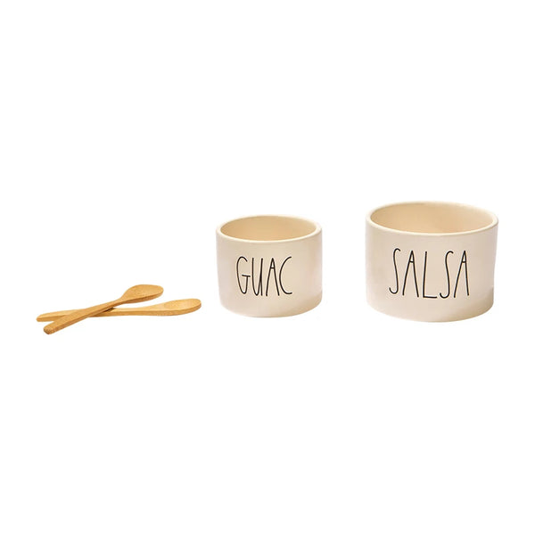 Rae Dunn Guac and Salsa Bowl Set