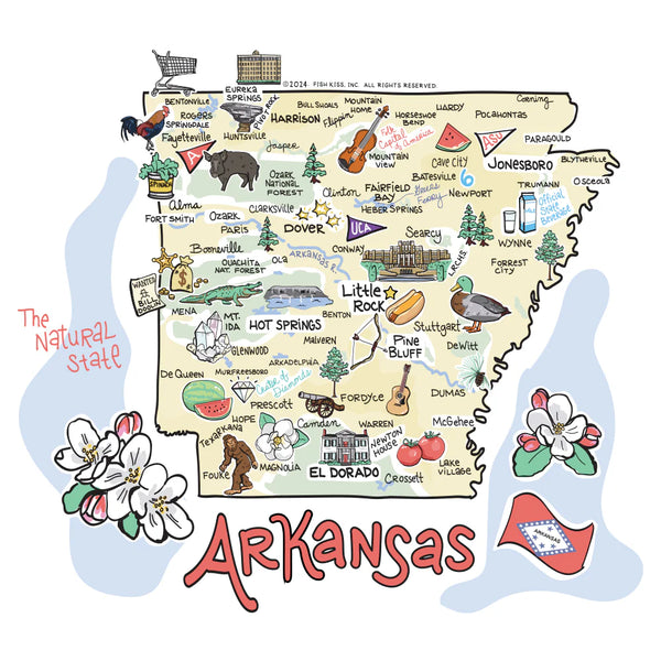 22 oz. Arkansas Swig Life Travel Mug