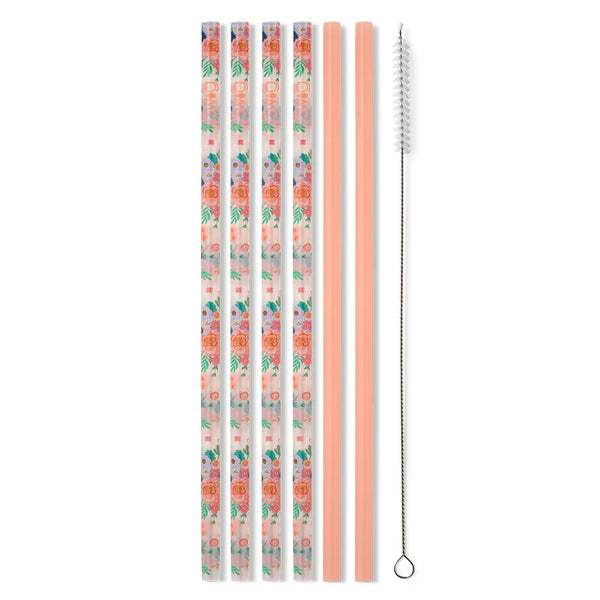Swig Life Full Bloom Reusable Straw Set