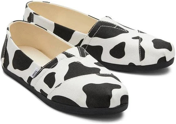 Toms Cow Print Alpargata Slip-on Shoes