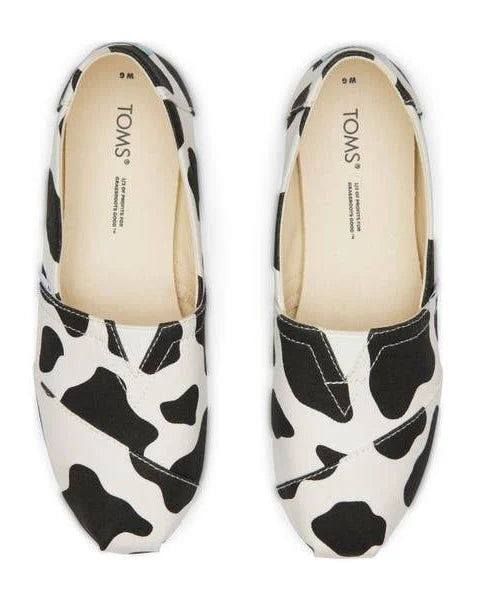 Toms Cow Print Alpargata Slip-on Shoes