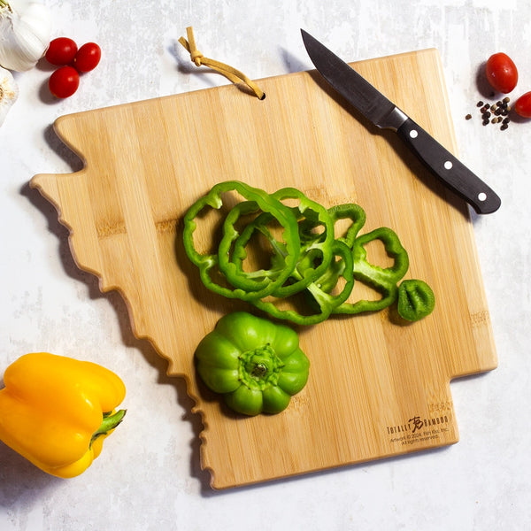 Arkansas Cutting Board with Artwork by Fish Kiss