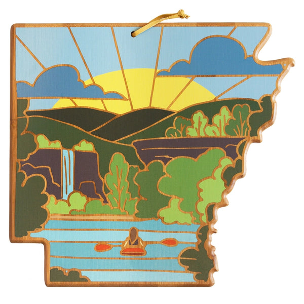 Arkansas Cutting Board with Artwork by Summer Stokes