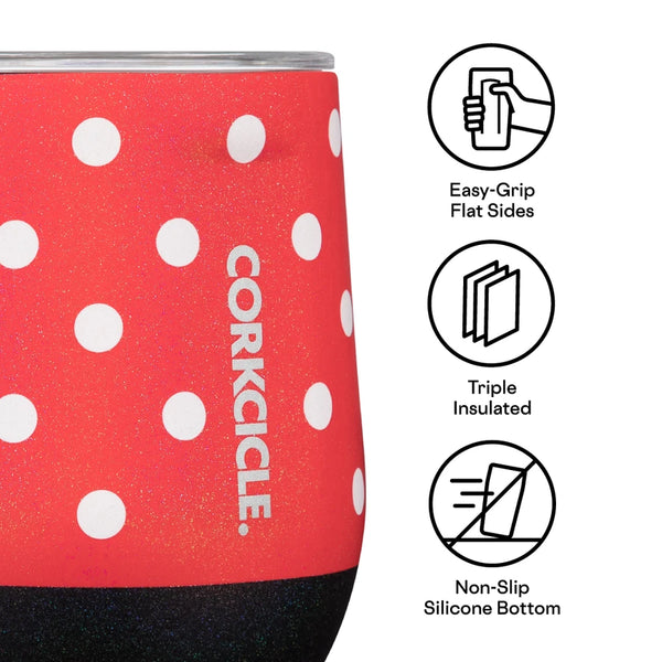12 oz. Disney Minnie Mouse Corkcicle Stemless