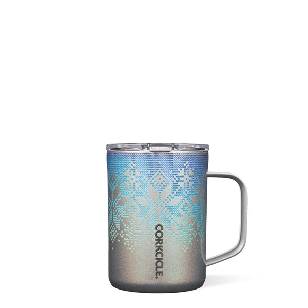 16 oz. Fairisle Iridescent Prism Corkcicle Coffee Mug