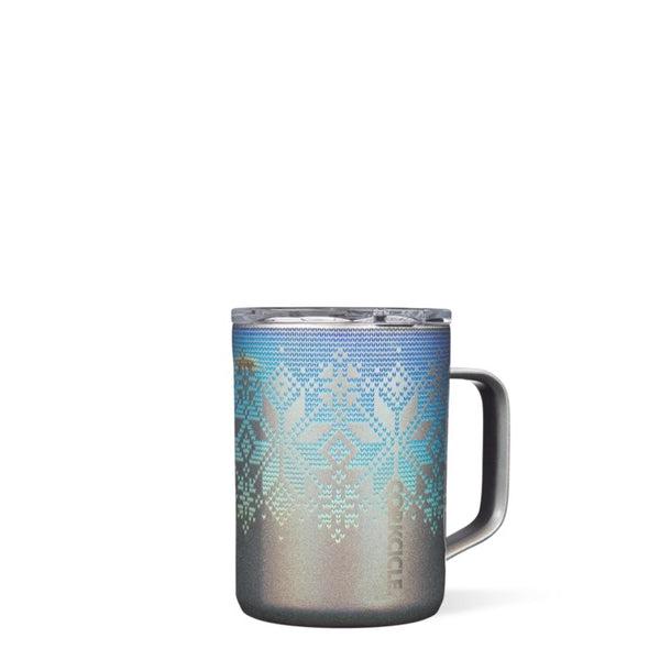 16 oz. Fairisle Iridescent Prism Corkcicle Coffee Mug