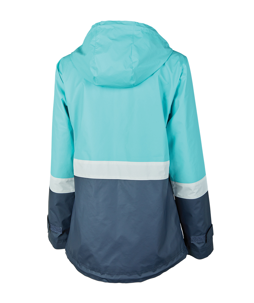 White charles 2025 river rain jacket