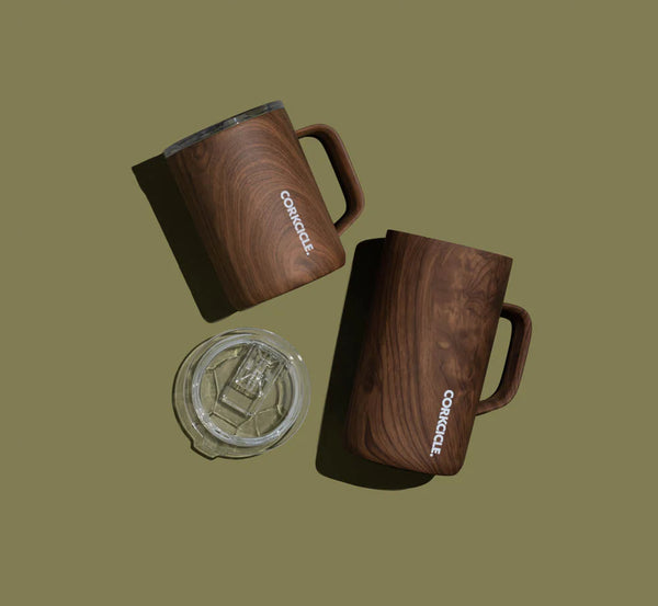 22 oz. Walnut Wood Corkcicle Coffee Mug
