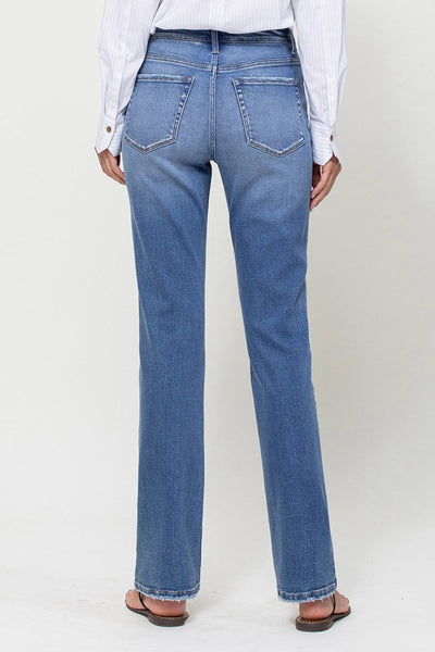 Flying Monkey Stretch High Rise Straight Leg Jean