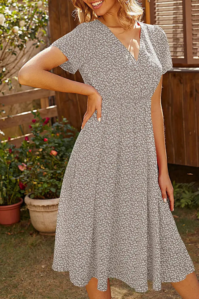 Floral online flowy dress