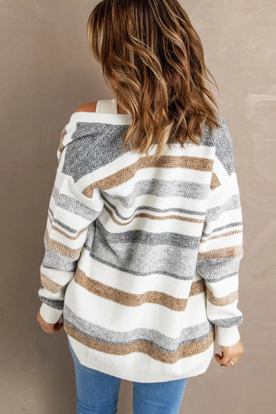 Cozy Open Front Cardigan with Front Pockets