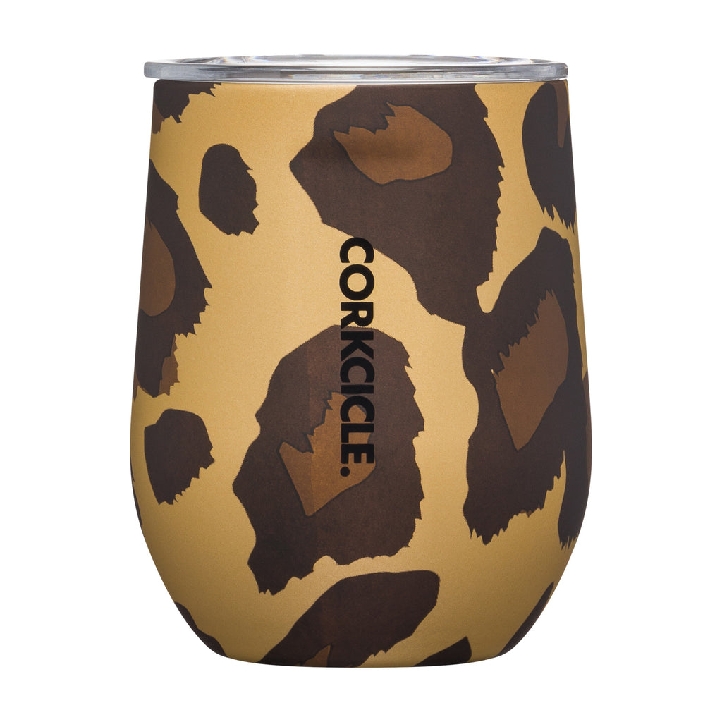 12 oz. Luxe Leopard Corkcicle Stemless